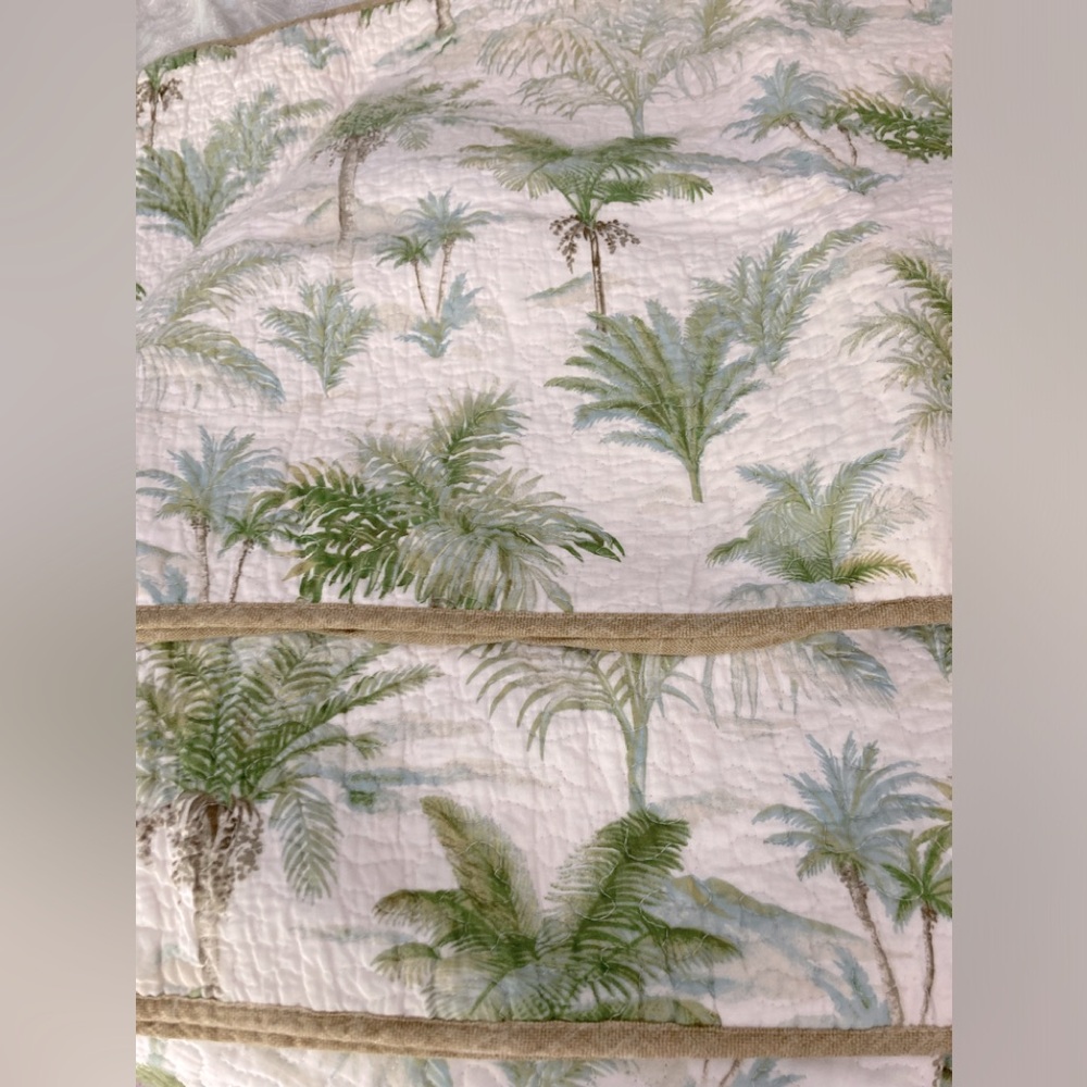 Tommy Bahama Home king size, reversible cotton bedding